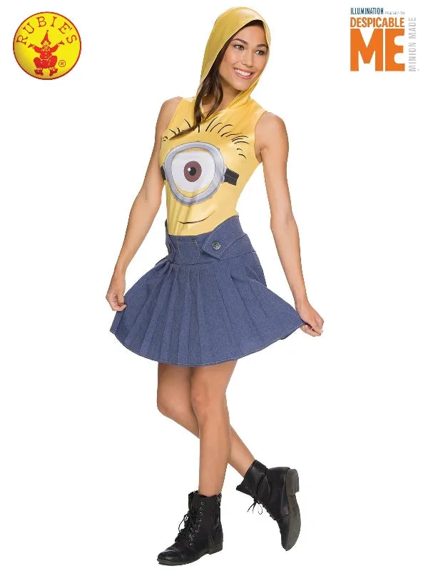 MINION FACE DRESS, ADULT