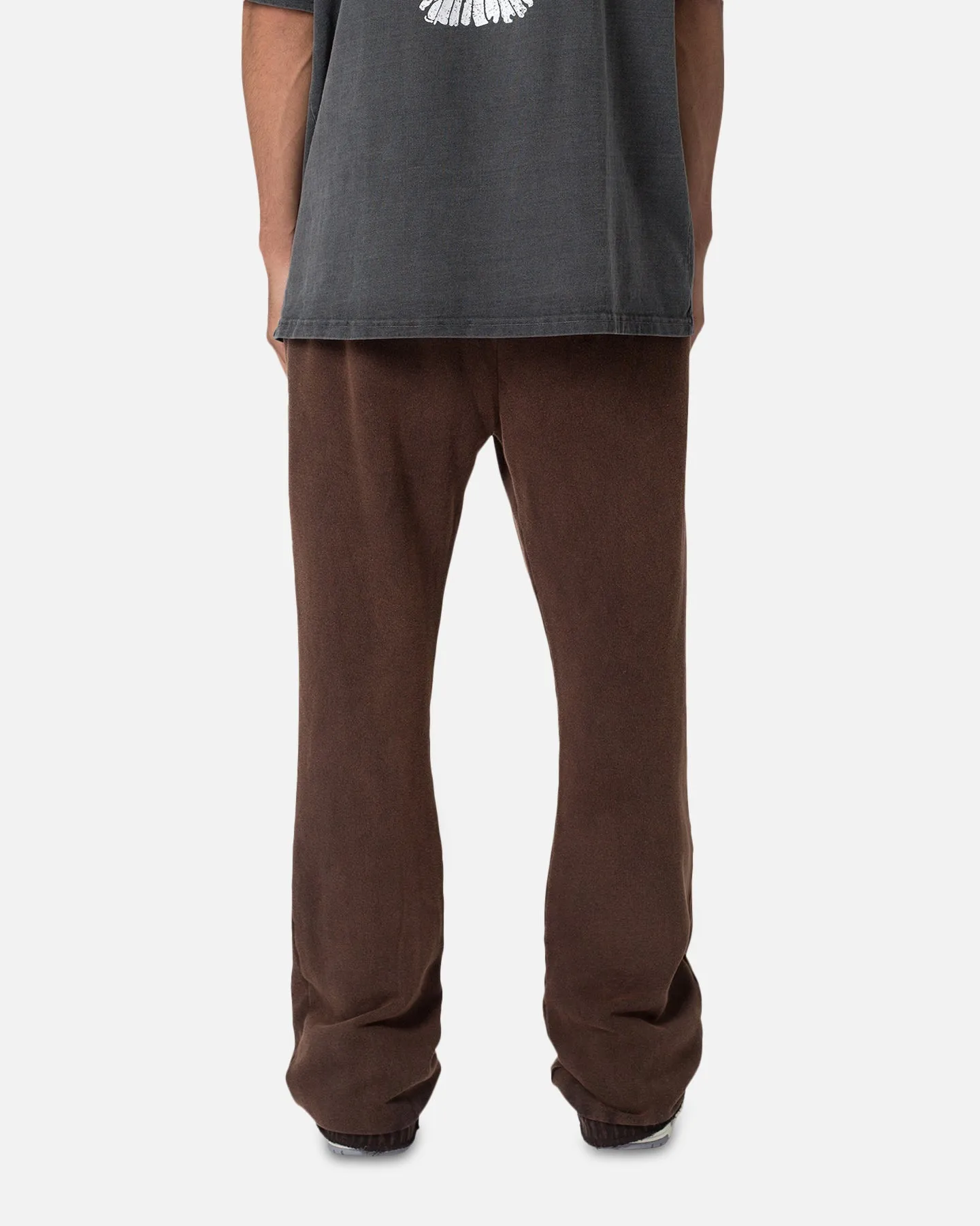 MNML Washed Flare Sweatpants Brown