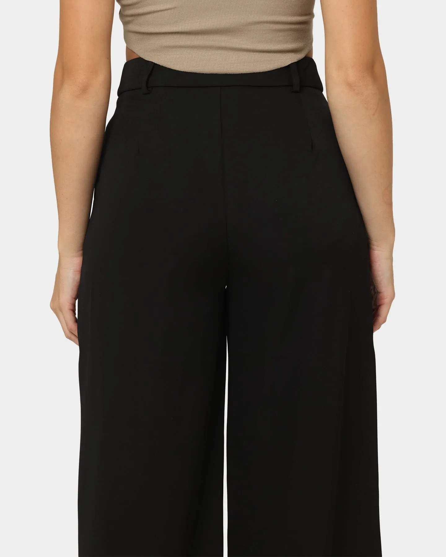 MNML Women's Wide Leg Pants Black