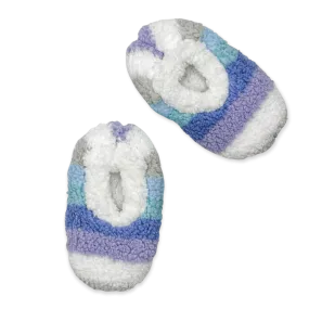 Multi Stripe Galaxy Fuzzy Babba Slipper Sock