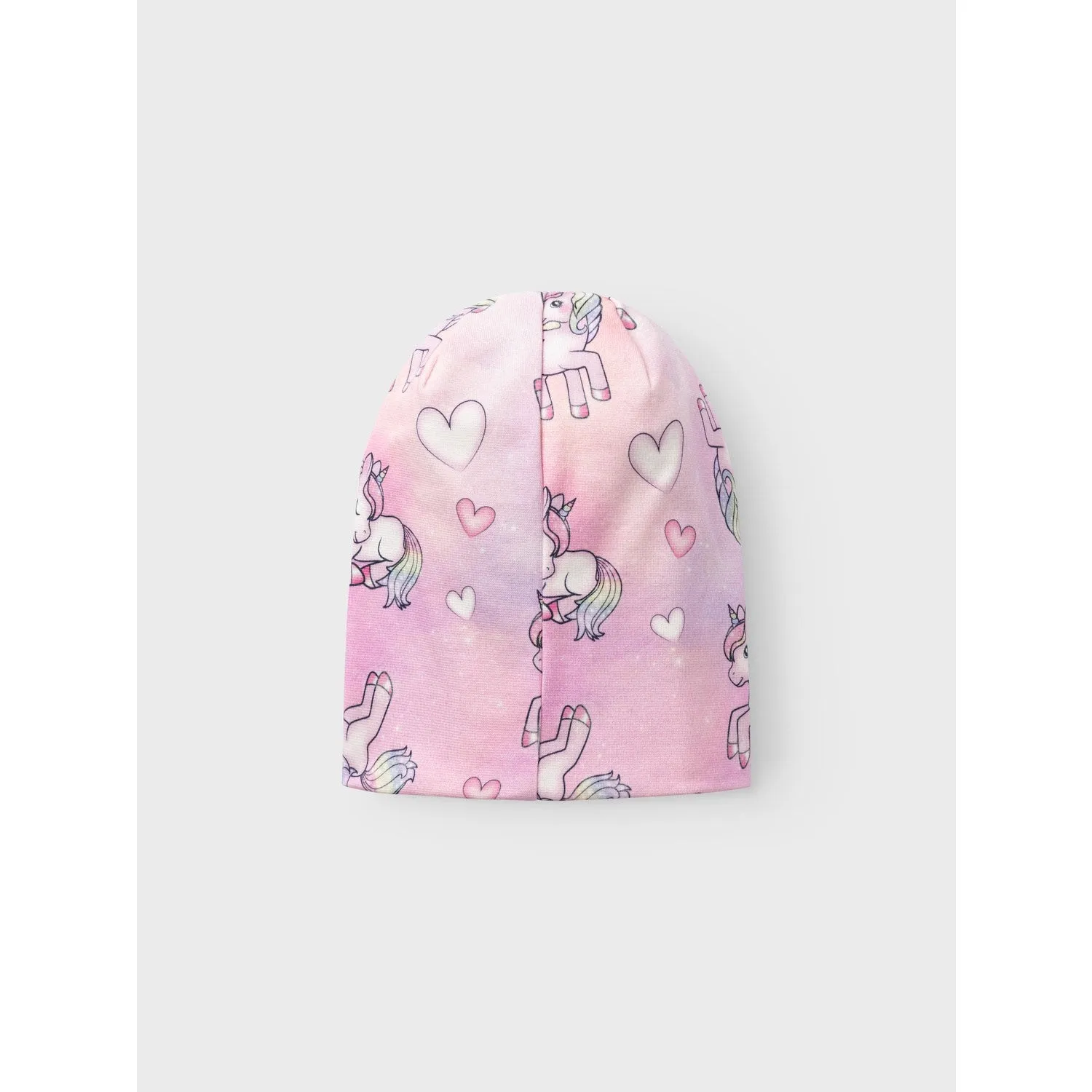 Name It Pink Lavender Moppy Dropshape Beanie AOP