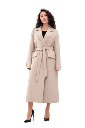 Natti Fitted Wool Blend Overcoat