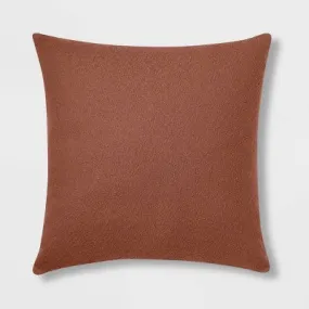 New - Euro Boucle Color Blocked Decorative Throw Pillow Cognac - Threshold