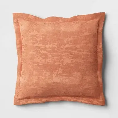 New - Oversized Velvet Jacquard Square Throw Pillow - Threshold