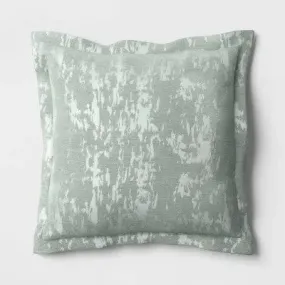 New - Oversized Velvet Jacquard Square Throw Pillow - Threshold