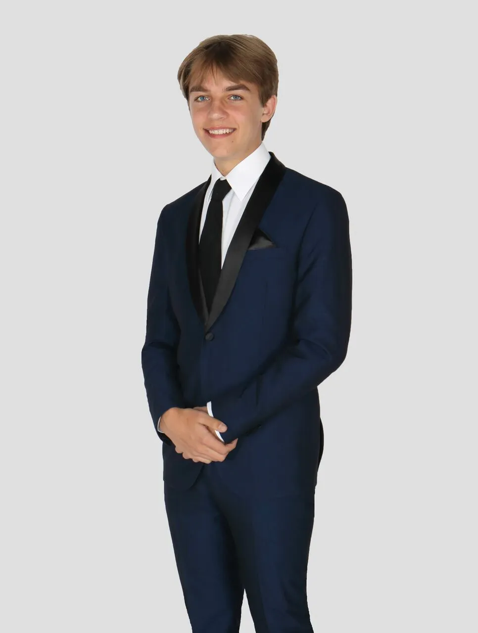 New West End Navy Slim Fit Tuxedo Jacket & Pants