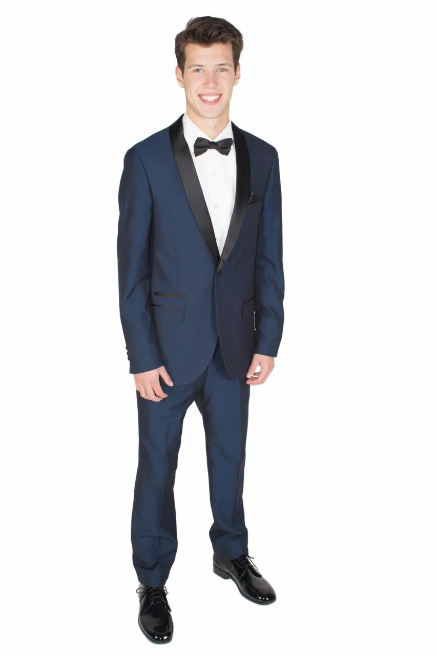 New West End Navy Slim Fit Tuxedo Jacket & Pants