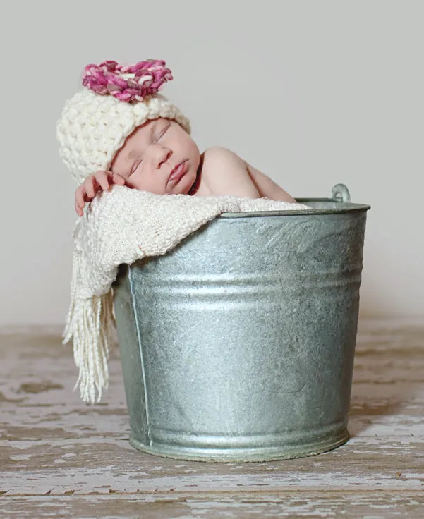 Newborn Cherry Blossom Hat