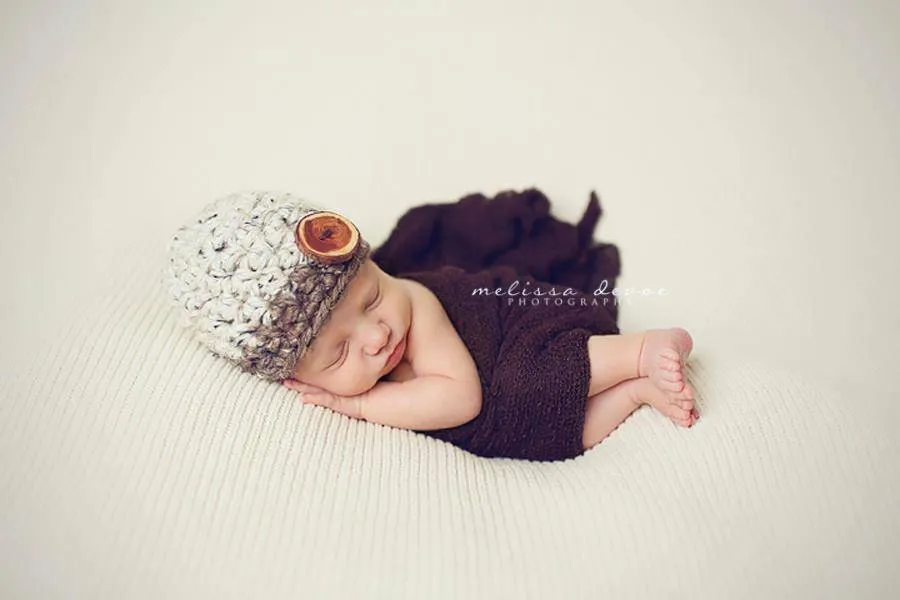 Oatmeal and Barley Button Hat