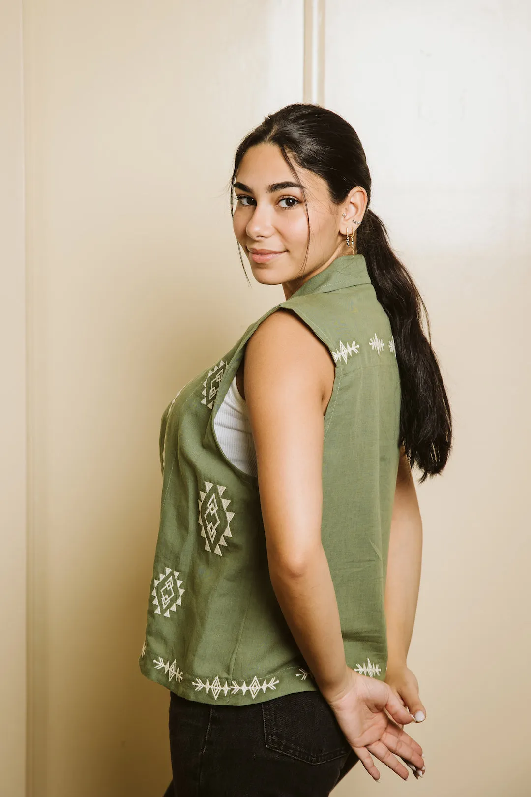 Olive Sunny Breeze Vest