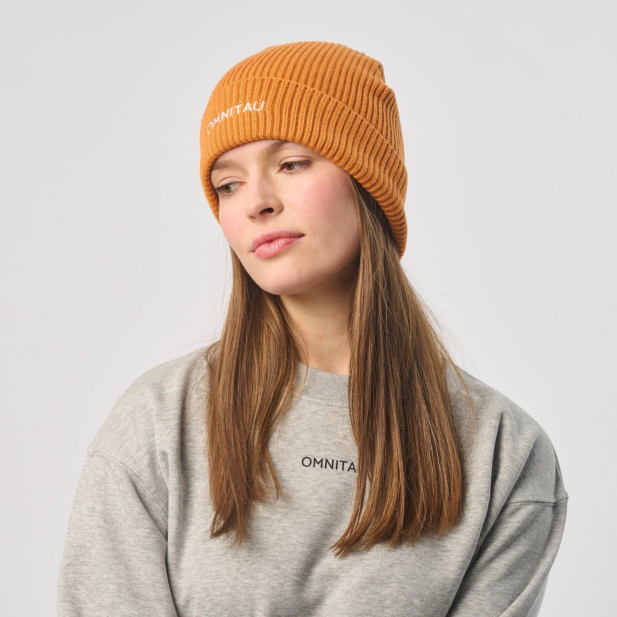 Omnitau Unisex Organic Cotton Pimlico Beanie - Orange