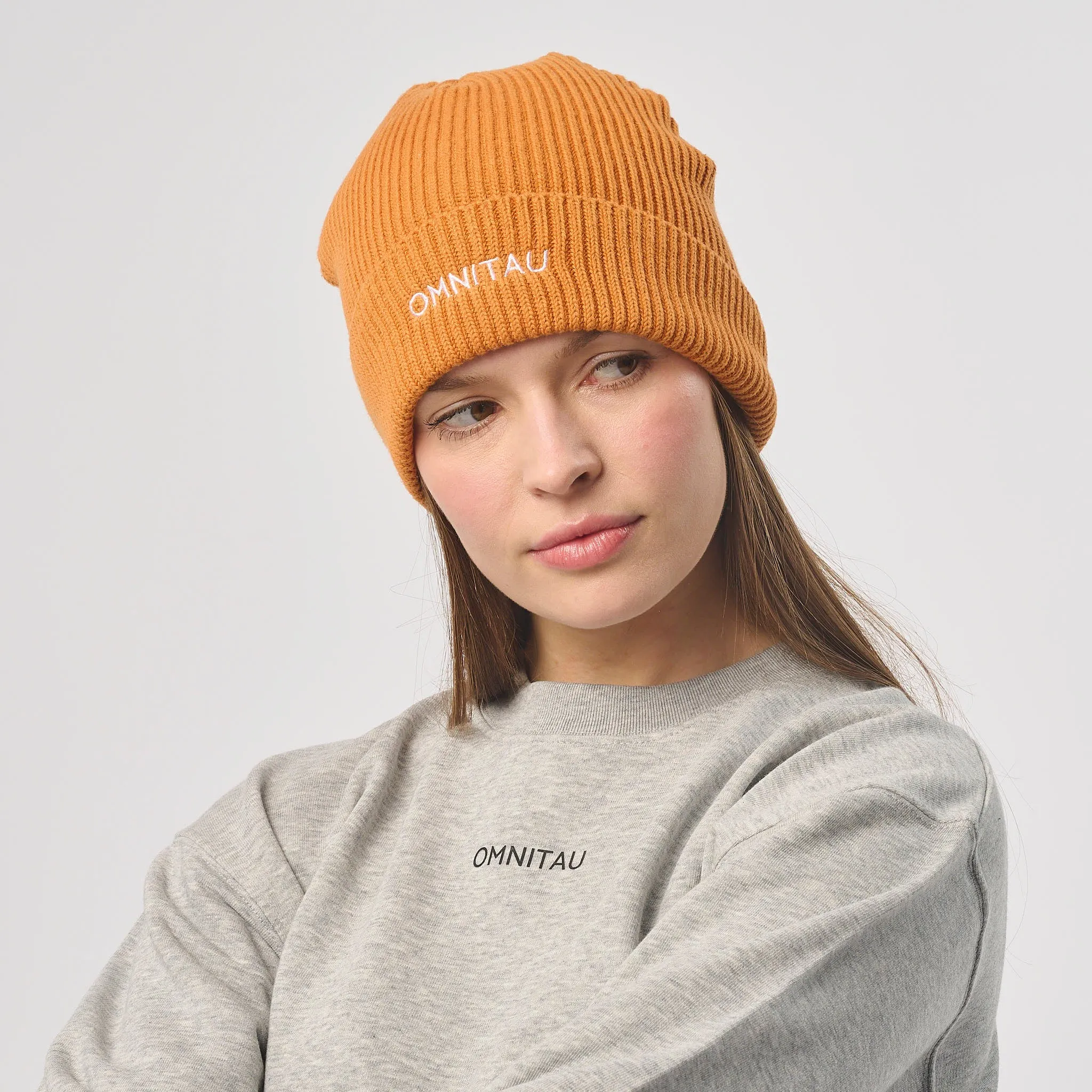 Omnitau Unisex Organic Cotton Pimlico Beanie - Orange