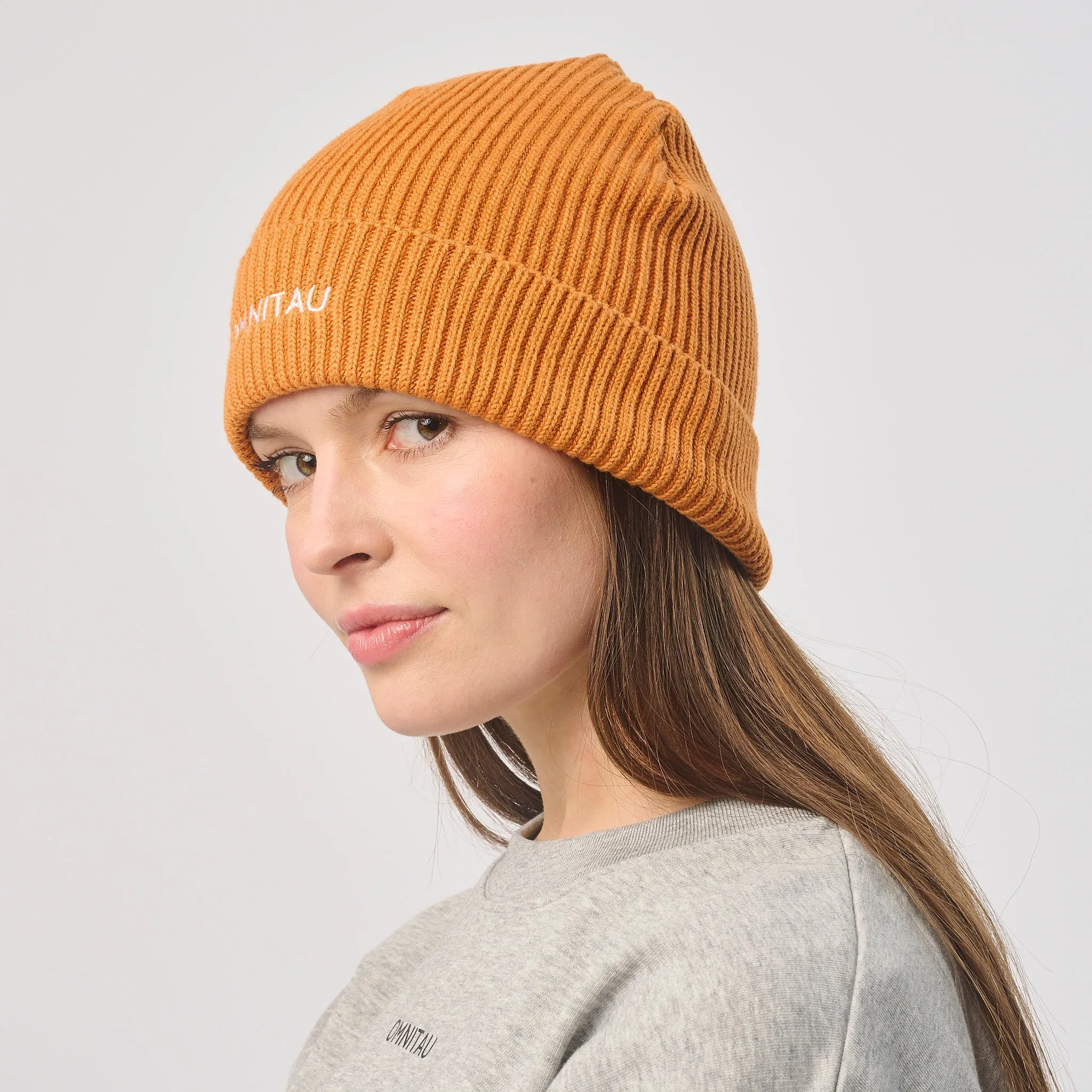 Omnitau Unisex Organic Cotton Pimlico Beanie - Orange