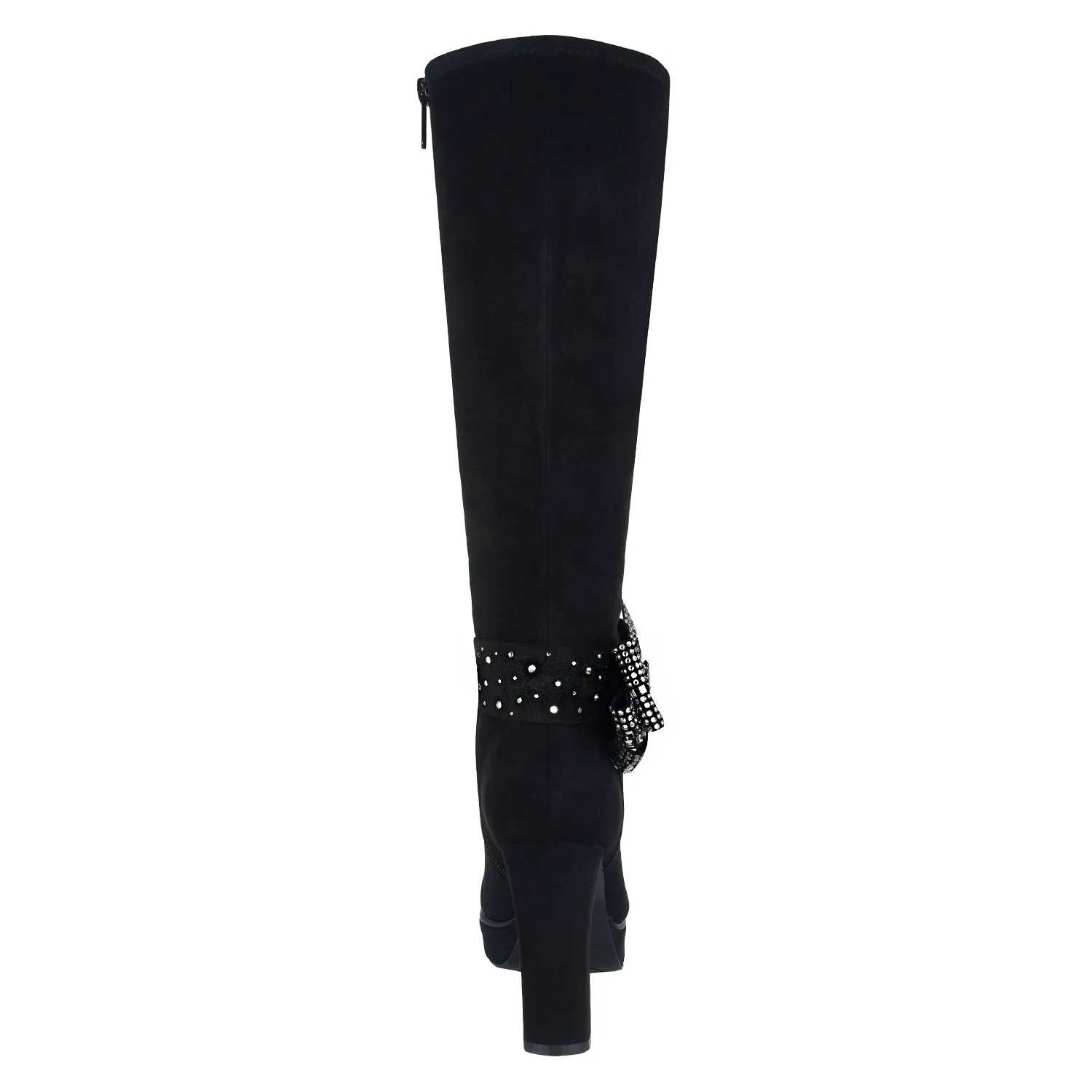 Onneli Bling Stretch Platform Boot with Memory Foam