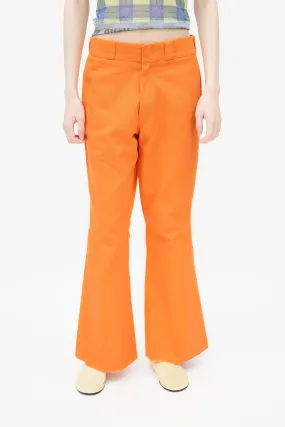 Orange Flared Trouser