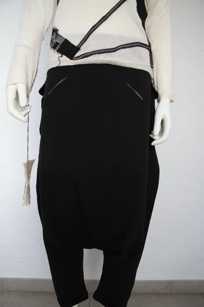 Pants Unisex Cecil black viscosa