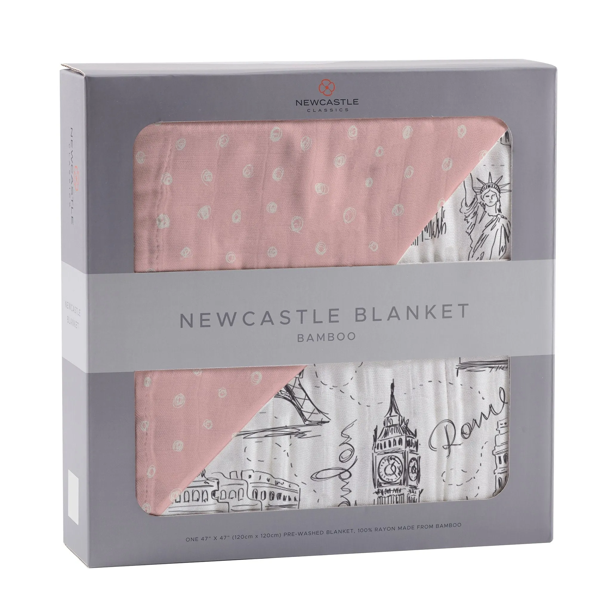 Pearl Polka Dot and London, Paris, New York Newcastle Blanket