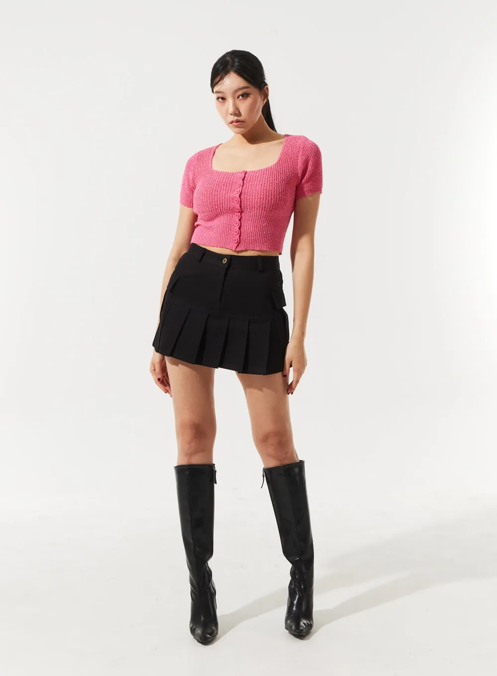 Pleated Mini Skirt IM330