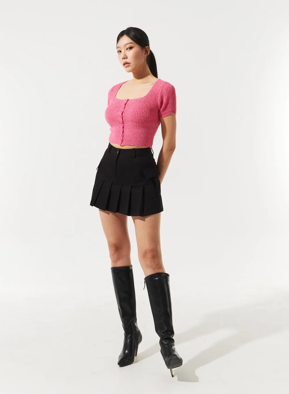 Pleated Mini Skirt IM330