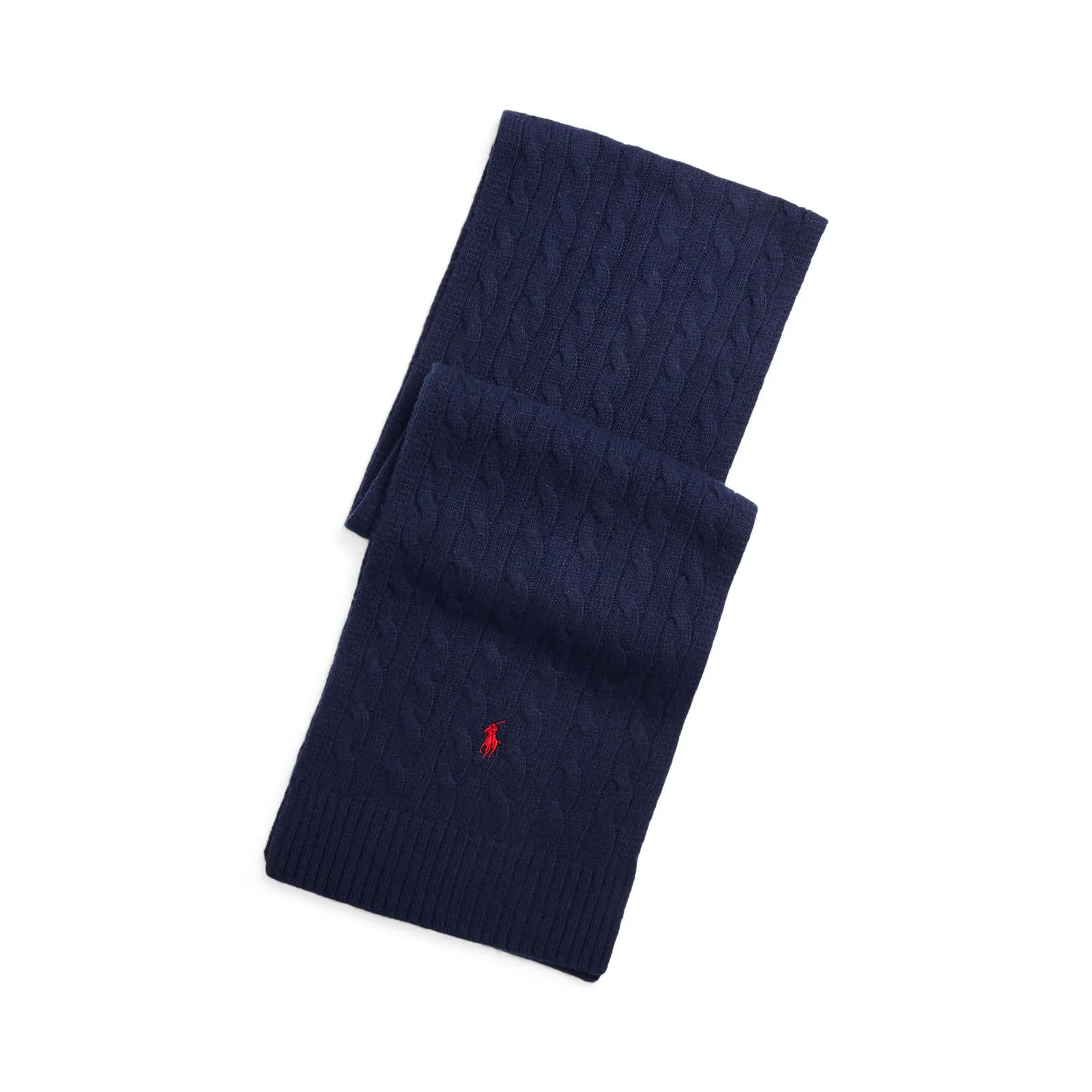 Polo Ralph Lauren - Cable Knit Scarf - Navy