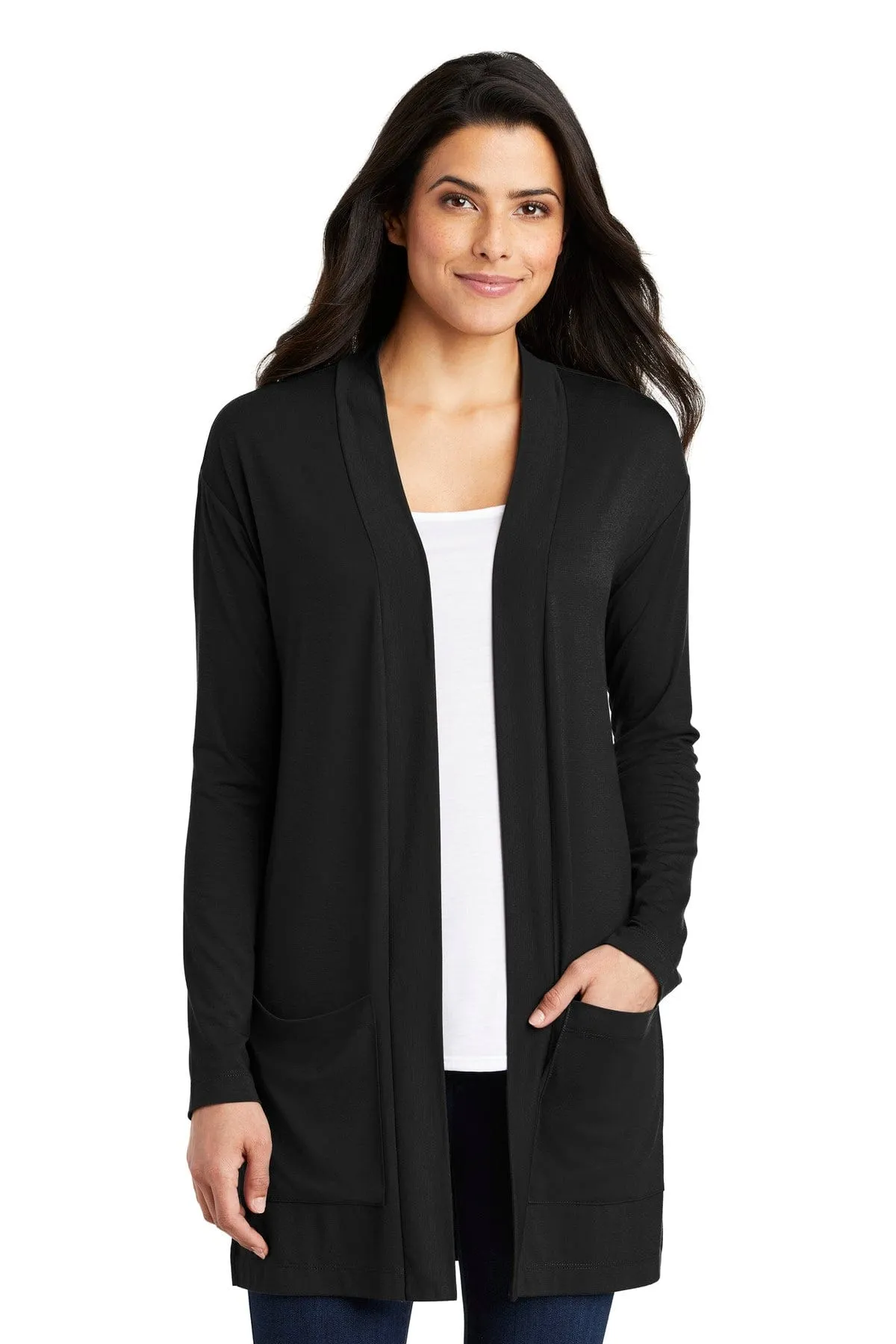 Port Authority  ®  Ladies Concept Long Pocket Cardigan . LK5434