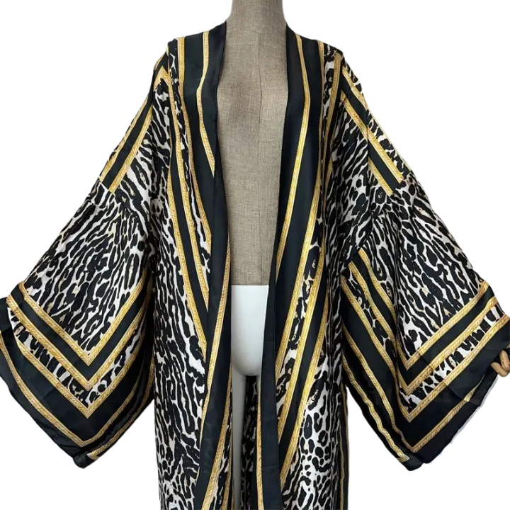 Pre Order:  Elegant Leopard Print Oversized Cardigan -WINI