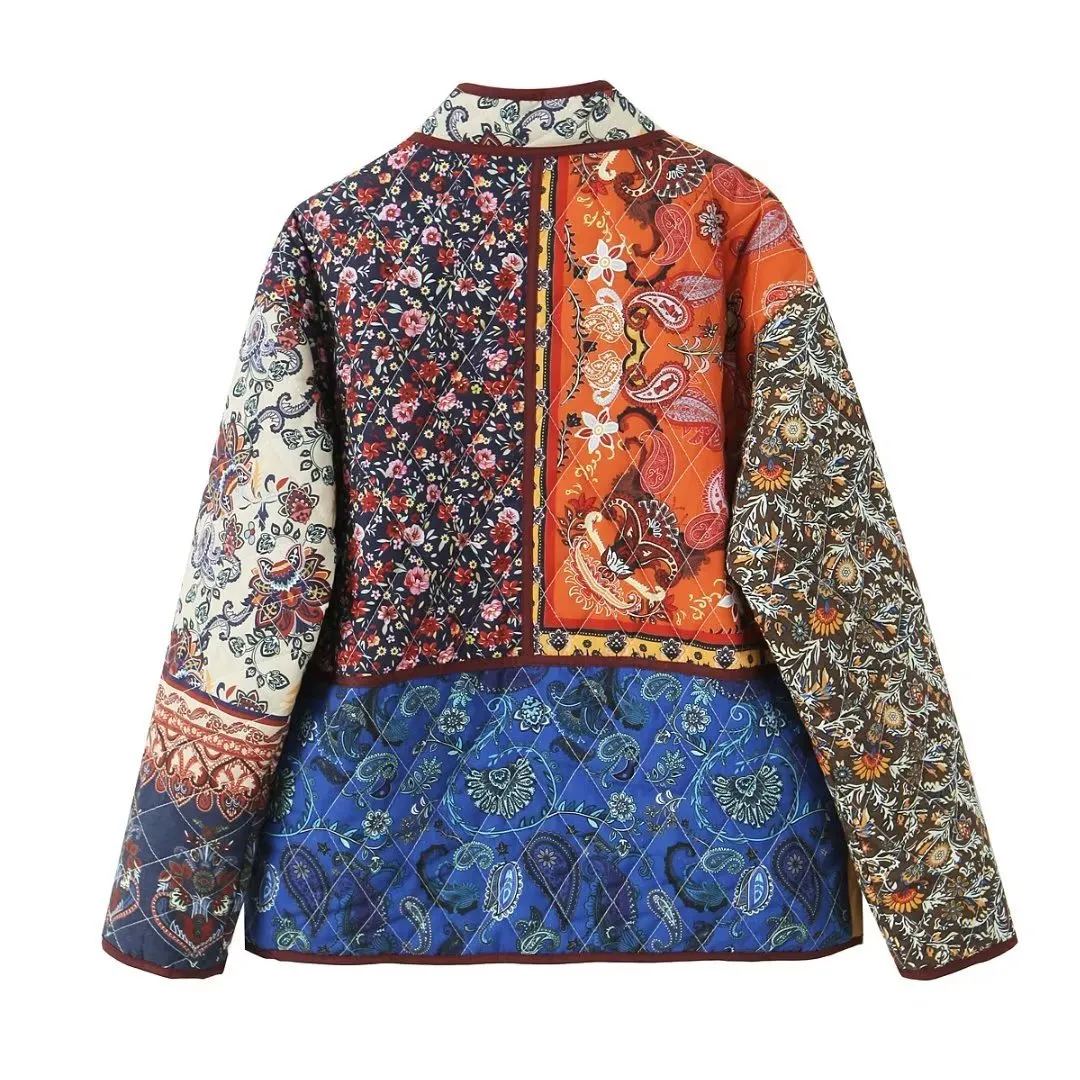 Pre Order:  Vintage Floral Quilted Jacket