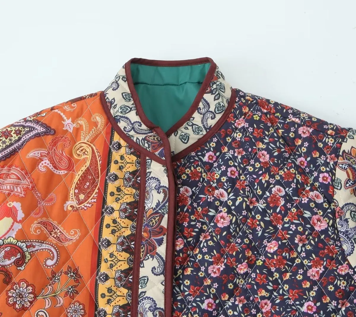 Pre Order:  Vintage Floral Quilted Jacket