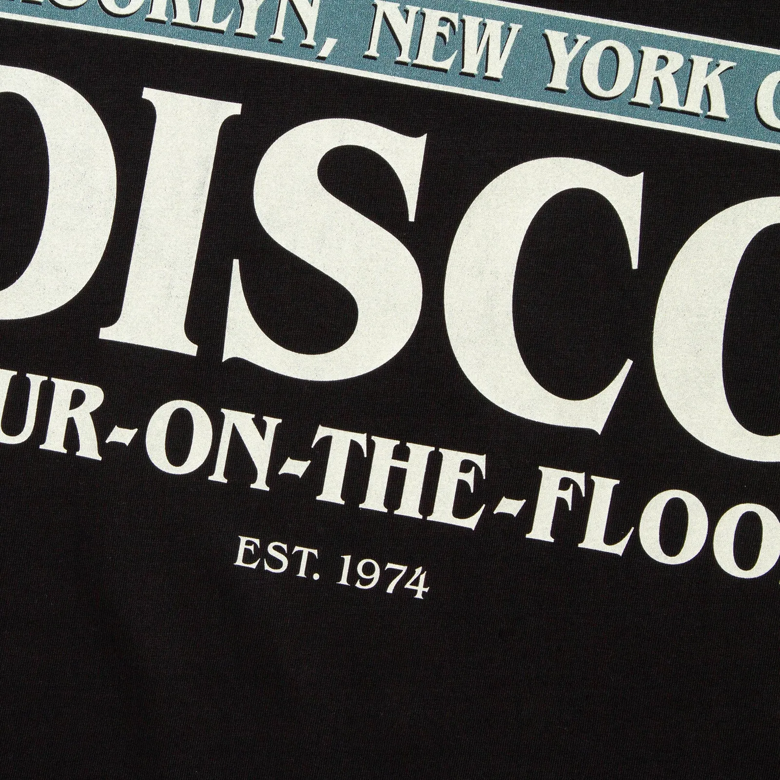 Premium Disco Back Print - Tshirt - Black