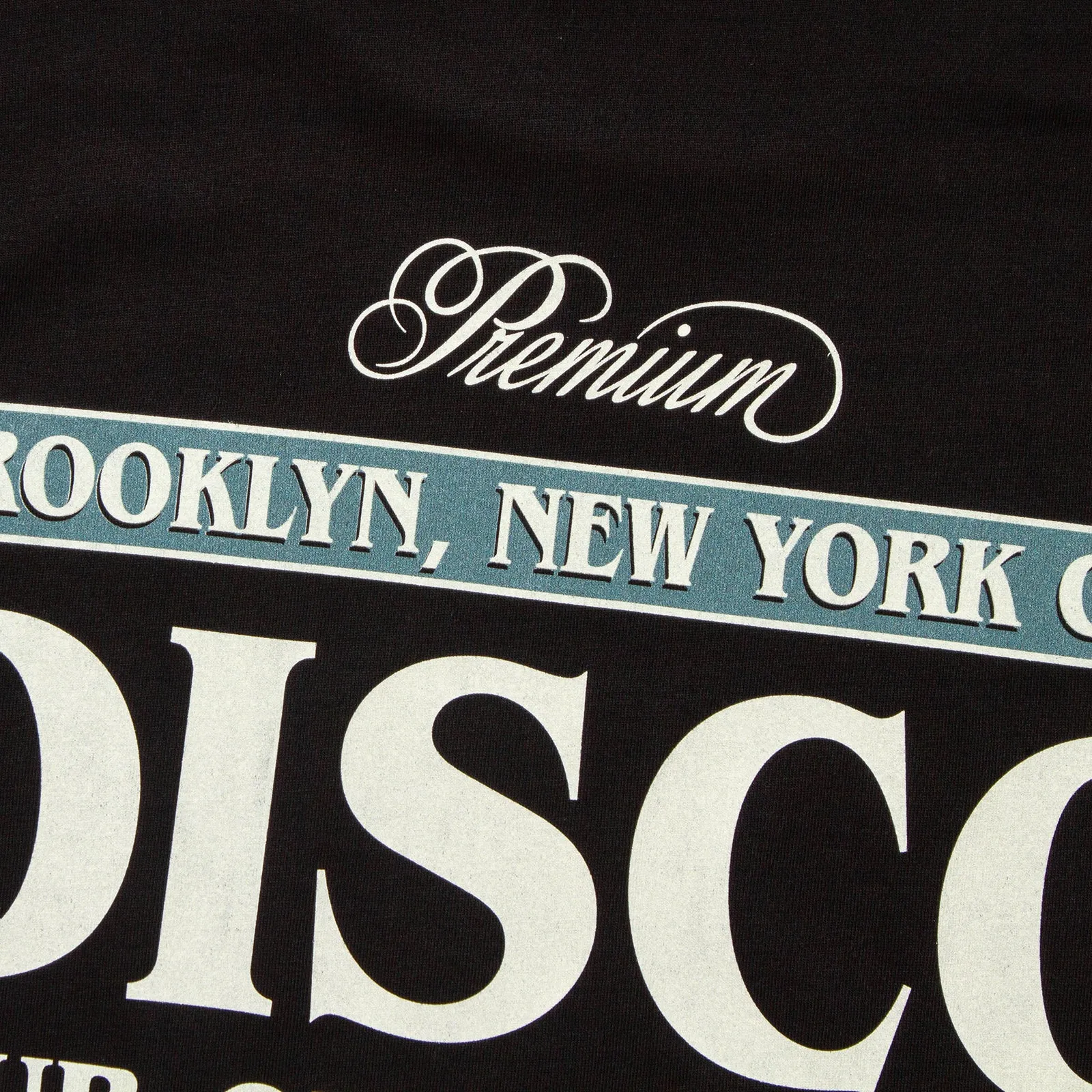 Premium Disco Back Print - Tshirt - Black