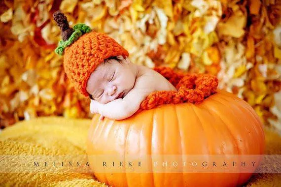 Pumpkin Orange Newborn Knot Hat