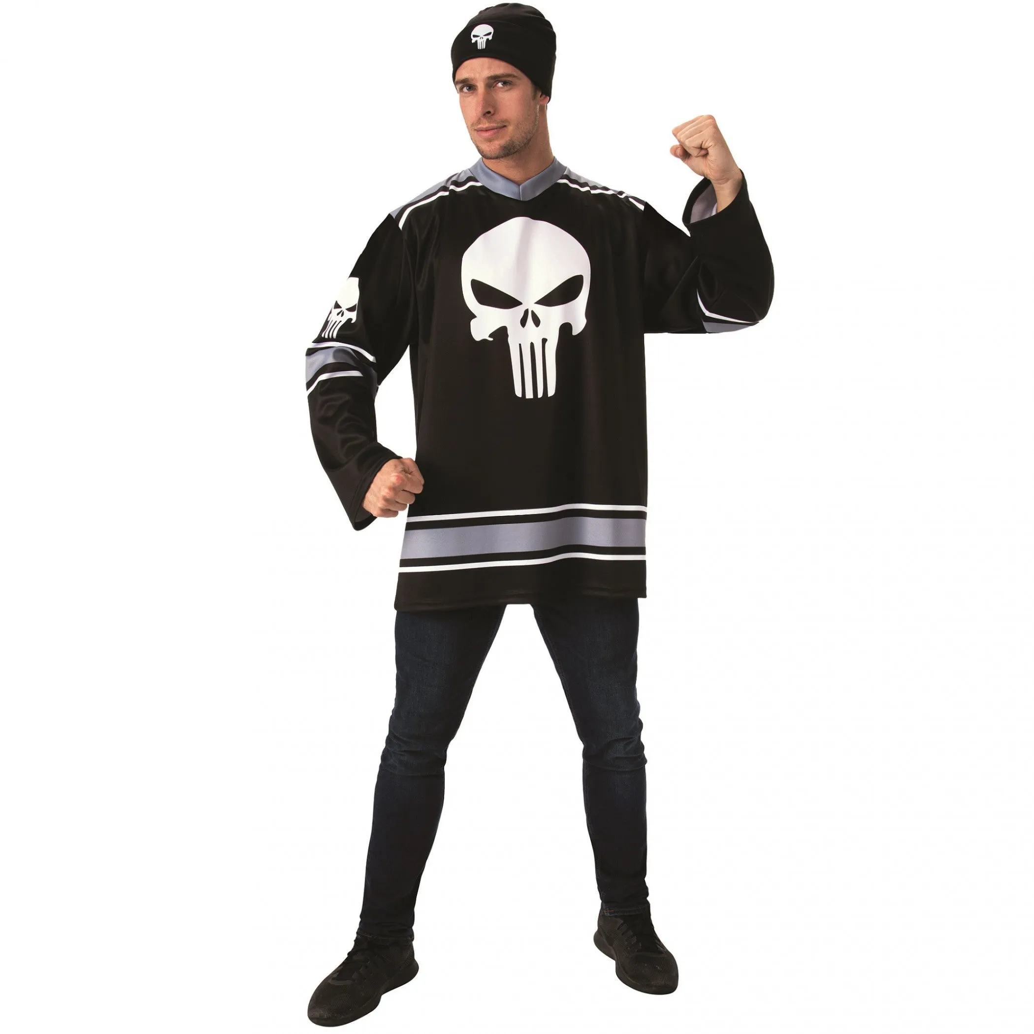 Punisher Hockey Jersey and Beanie