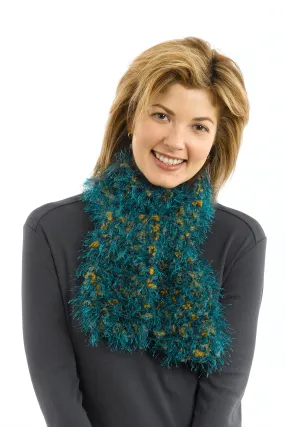 Quick Scarf Peacock Hazelnut Pattern (Knit)