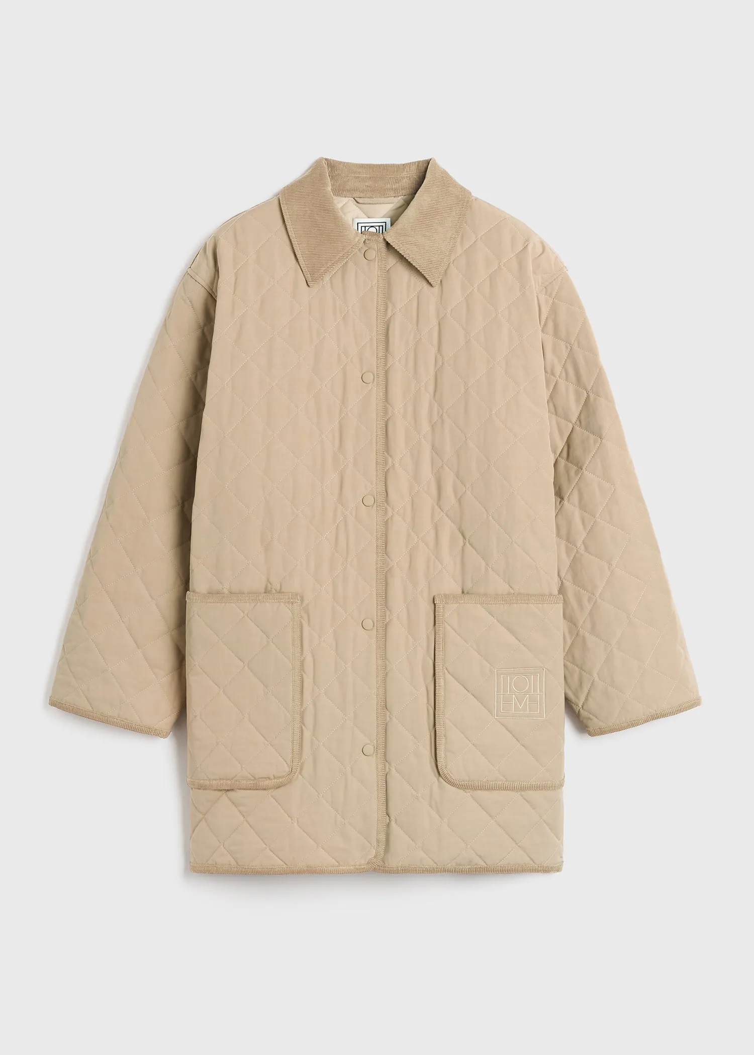 Quilted barn jacket biscuit