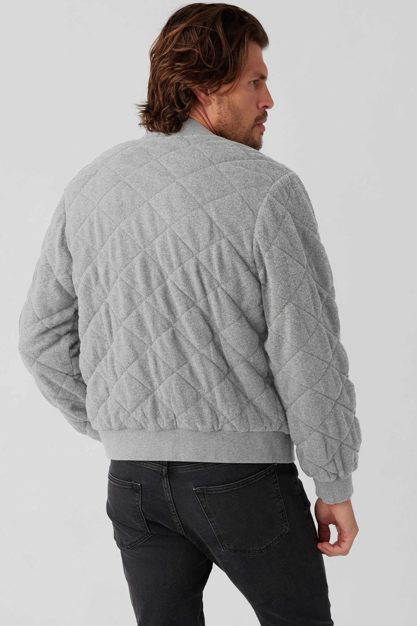 Quilted Bomber Jacket