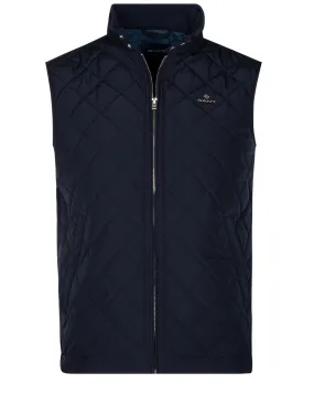 Quilted Windcheater Vest Evening Blue