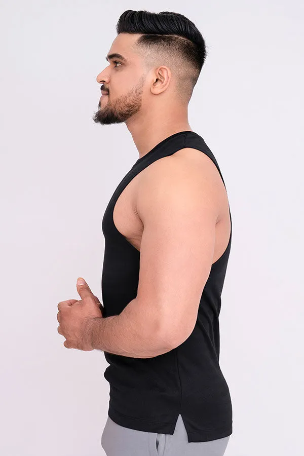 QUIRKY GYM VEST BLACK- KATAI ZEHER