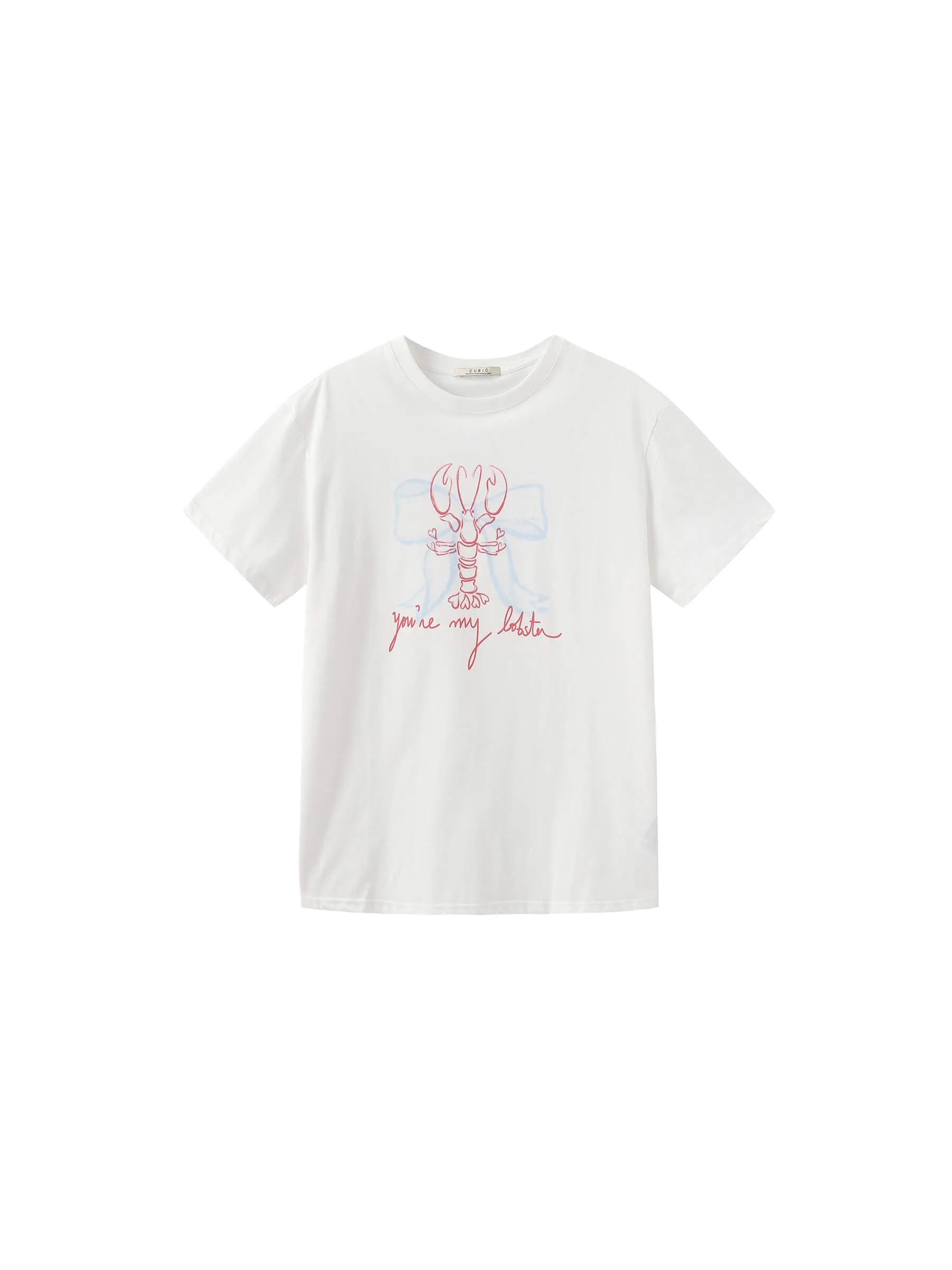 "You're my lobster" Printed Cotton T-shirt