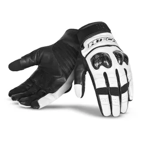 R-TECH Falcon Motorcycle Gloves Black White