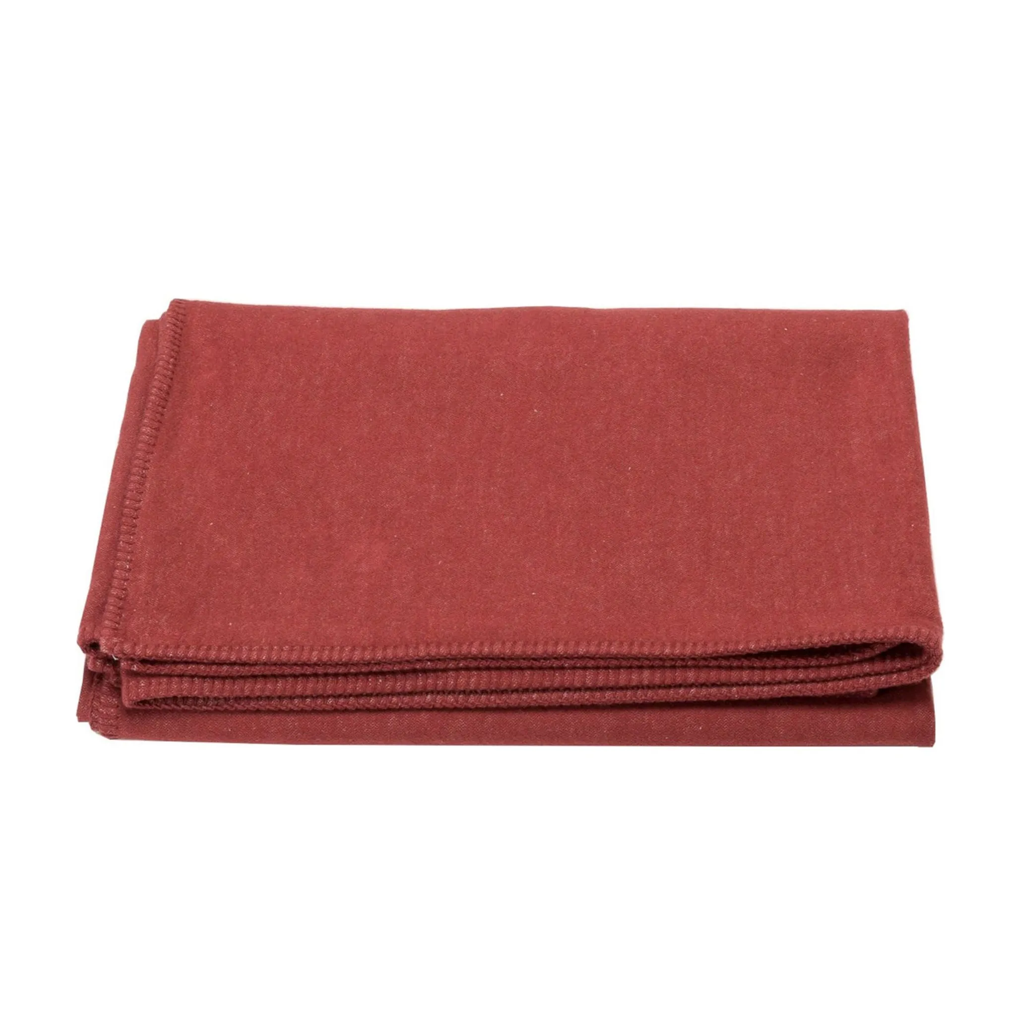 Red Cotton Flannel Throw Blanket