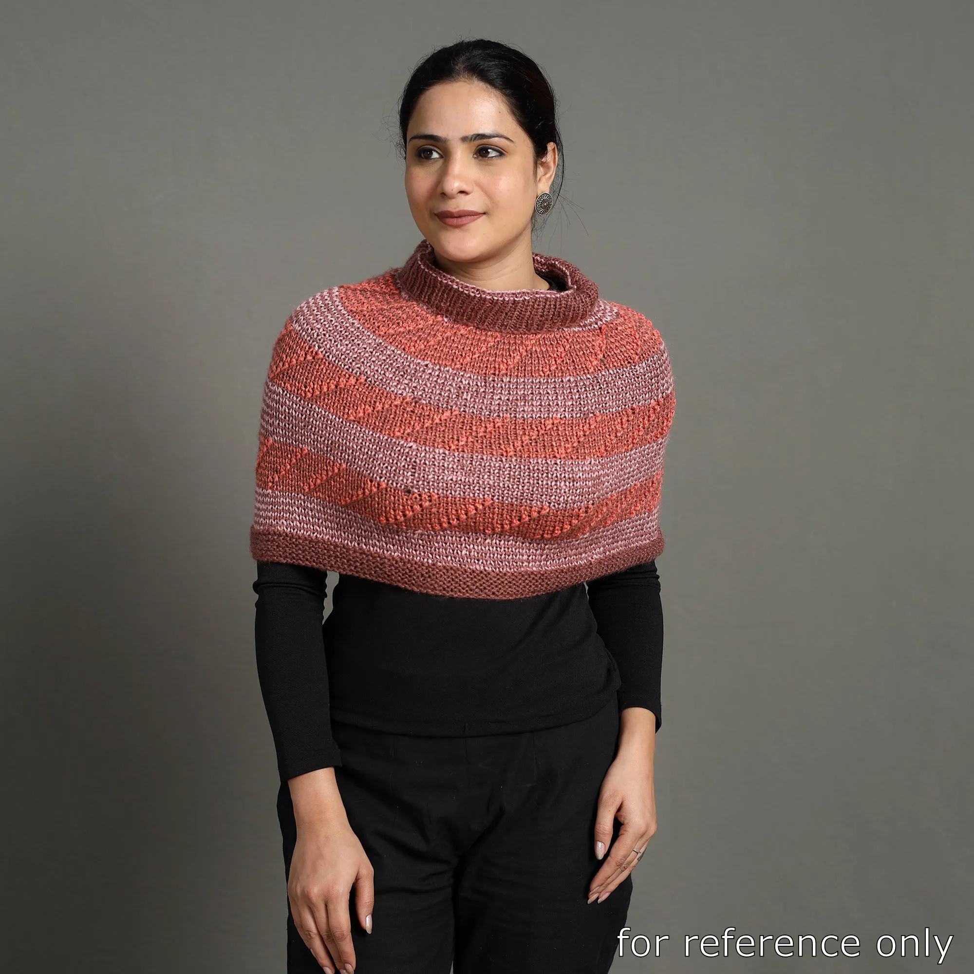 Red - Kumaun Hand Knitted Woolen Cowl 110