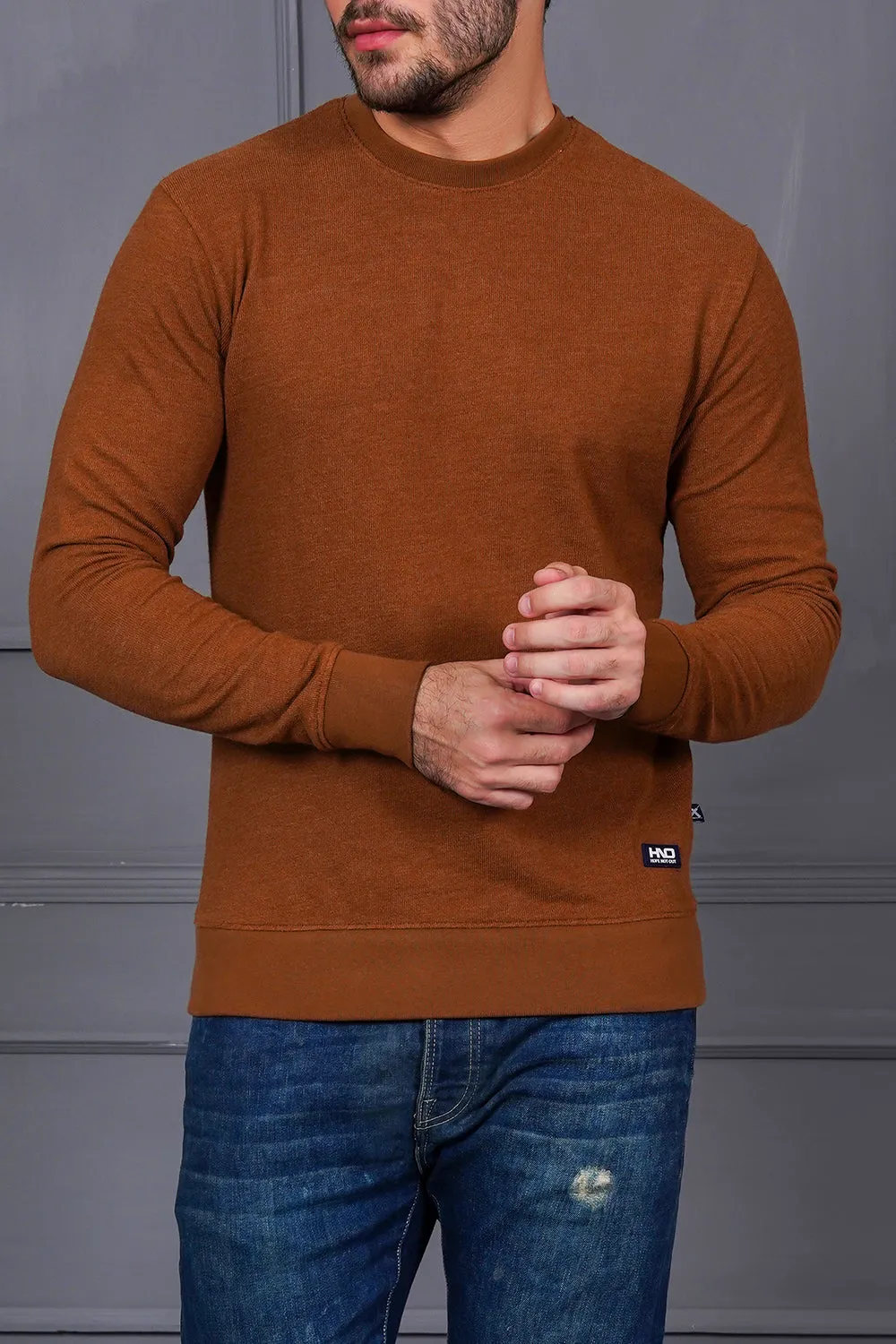 Regular Fit Thermal Sweatshirt For Men