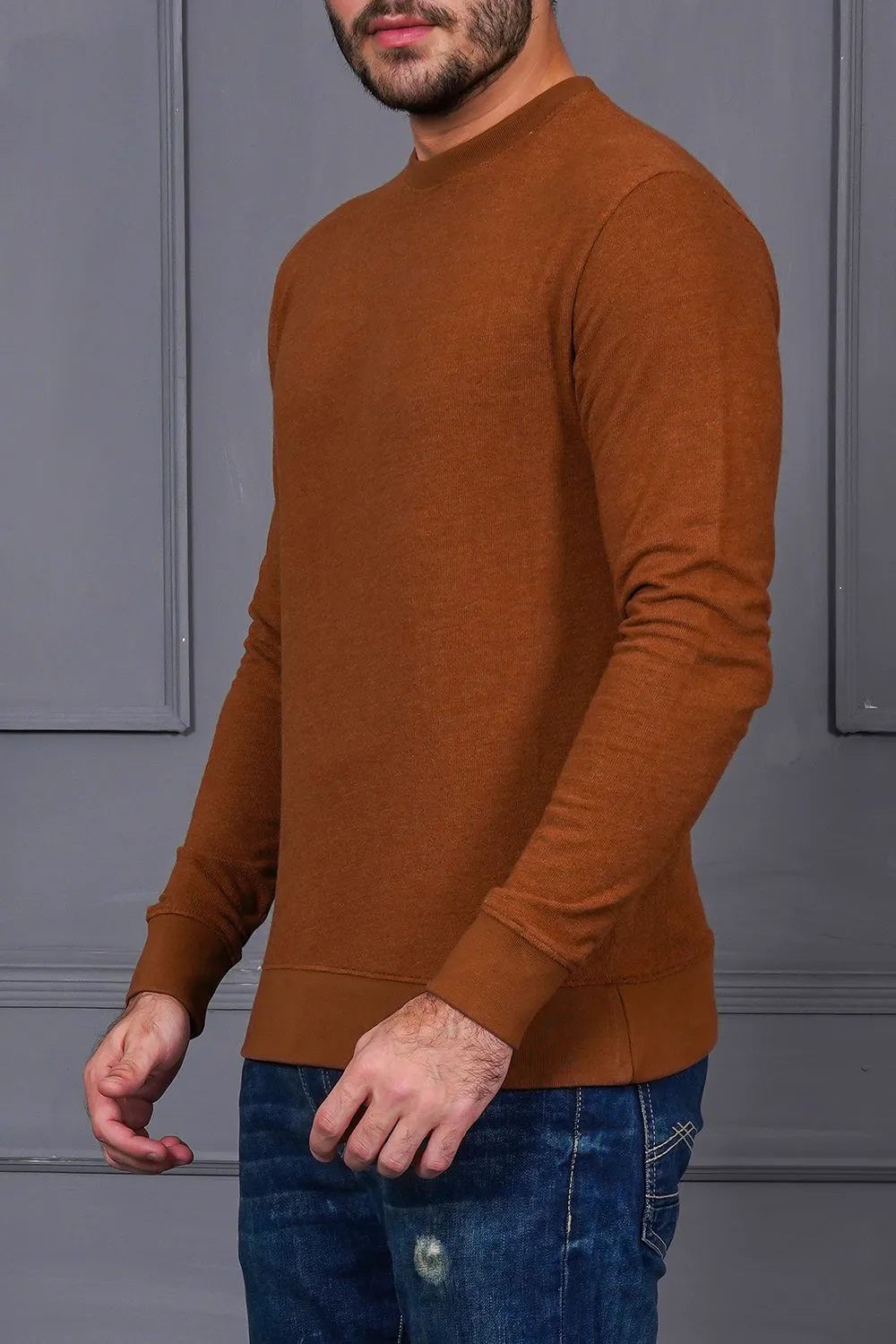 Regular Fit Thermal Sweatshirt For Men