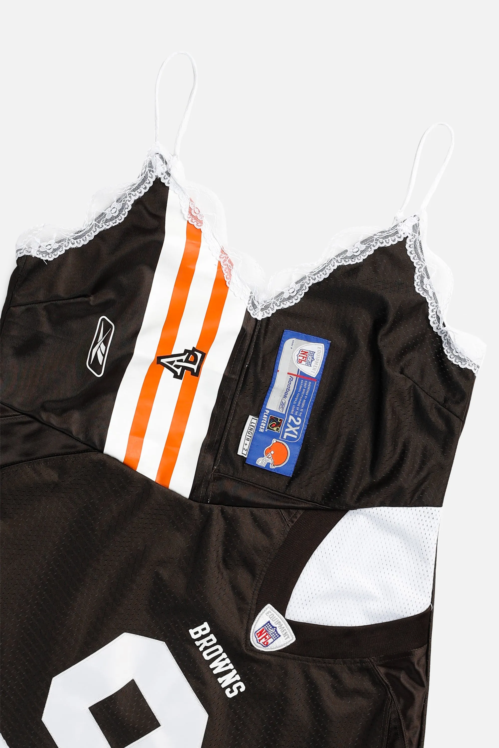 Rework Cleveland Browns NFL Lace Dress - XL