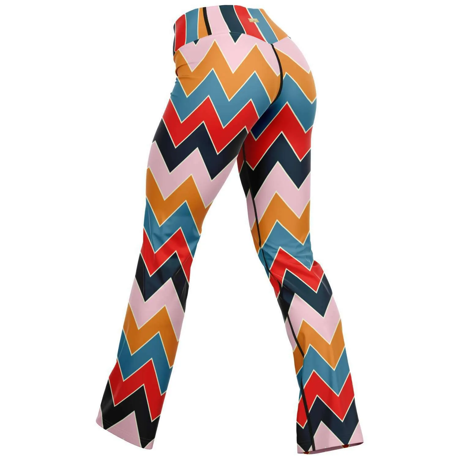 Ruby Morrison Rugby Stripe Chevron Bootcut Leggings