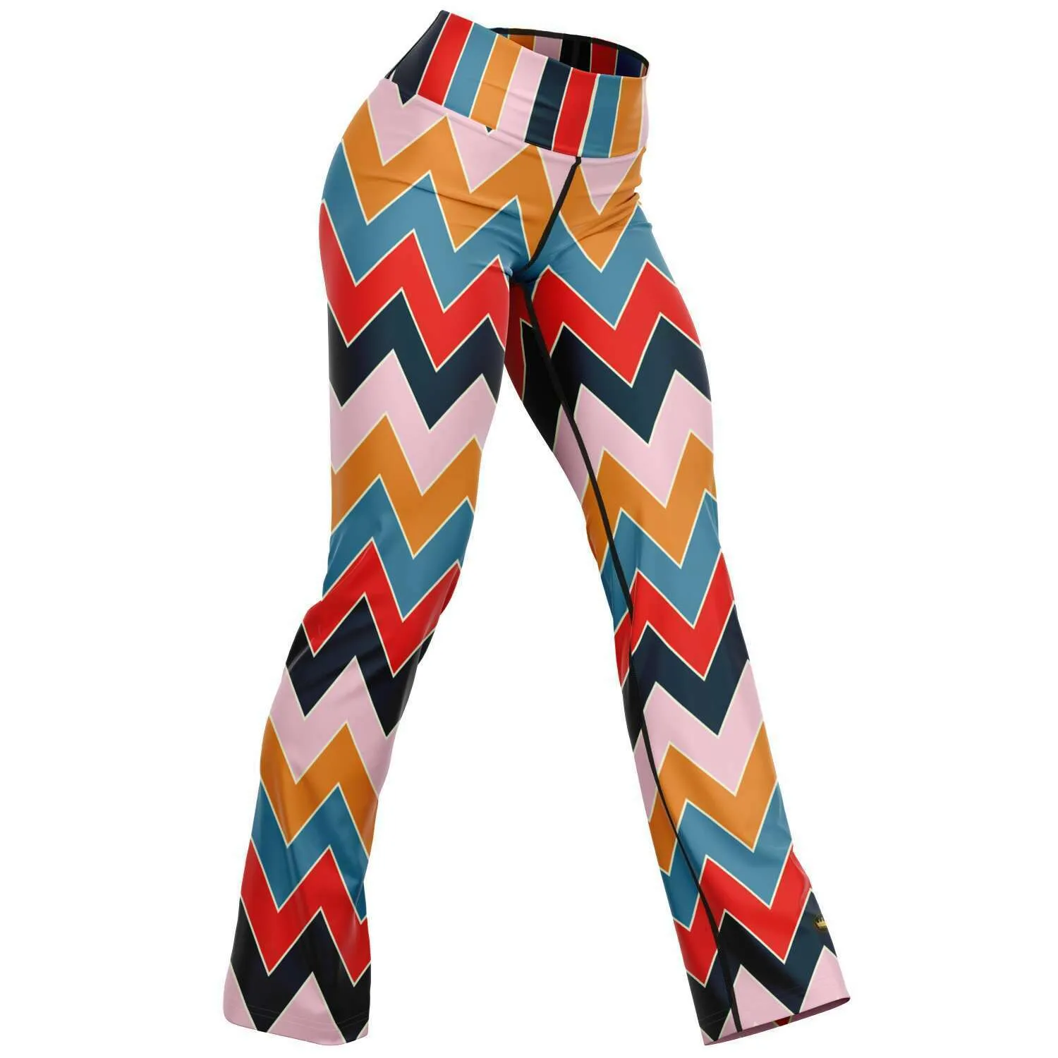 Ruby Morrison Rugby Stripe Chevron Bootcut Leggings