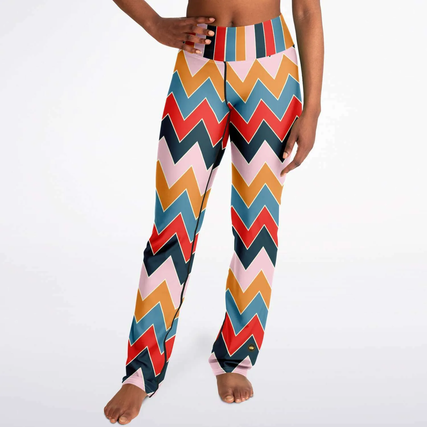 Ruby Morrison Rugby Stripe Chevron Bootcut Leggings