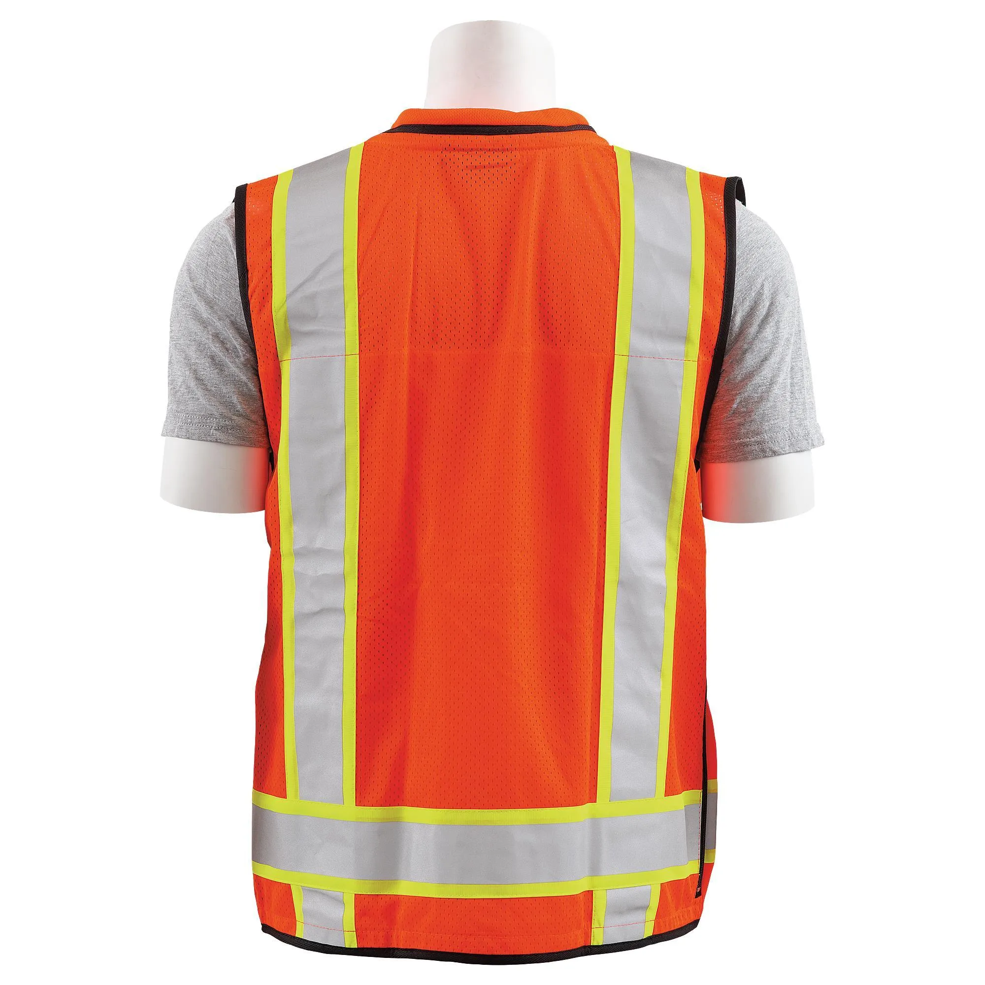 S252C Class 2 Deluxe Surveyor's Multi-Pocket Safety Vest 1pc