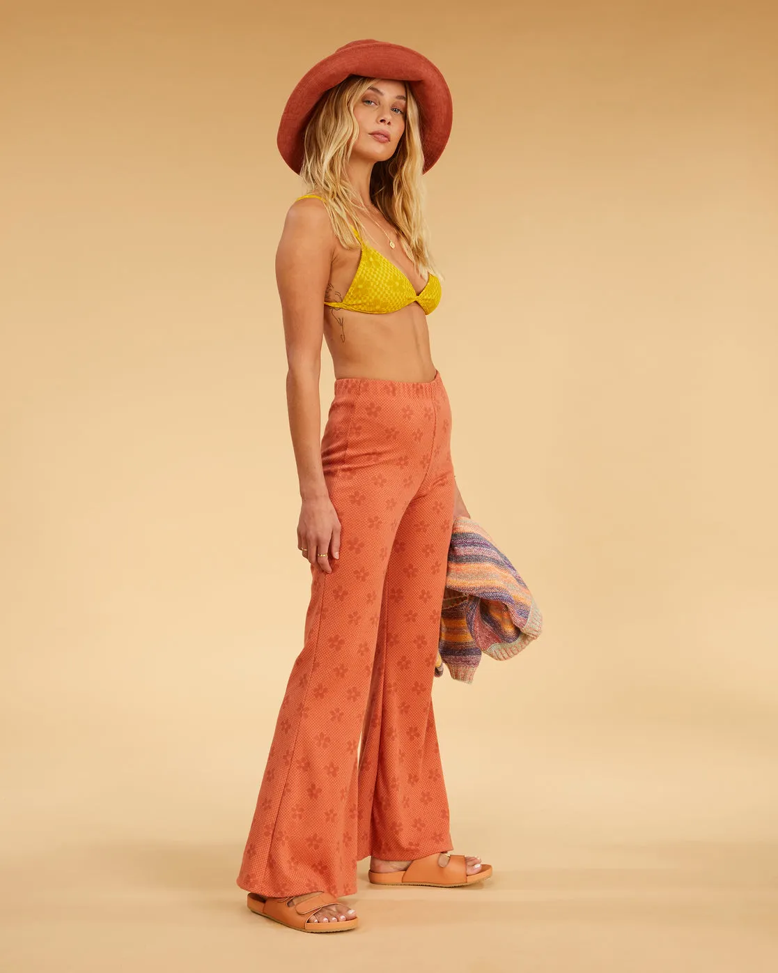 Salty Blonde x Billabong Flared Flowers Flared Pants