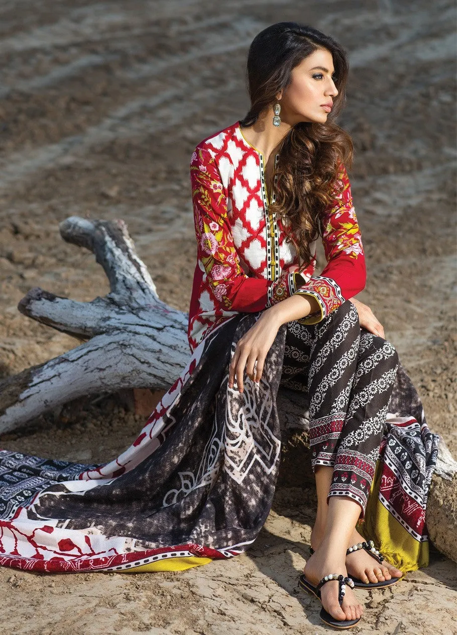 Sana Safinaz Winter Shawl Collection 2015 - 04A